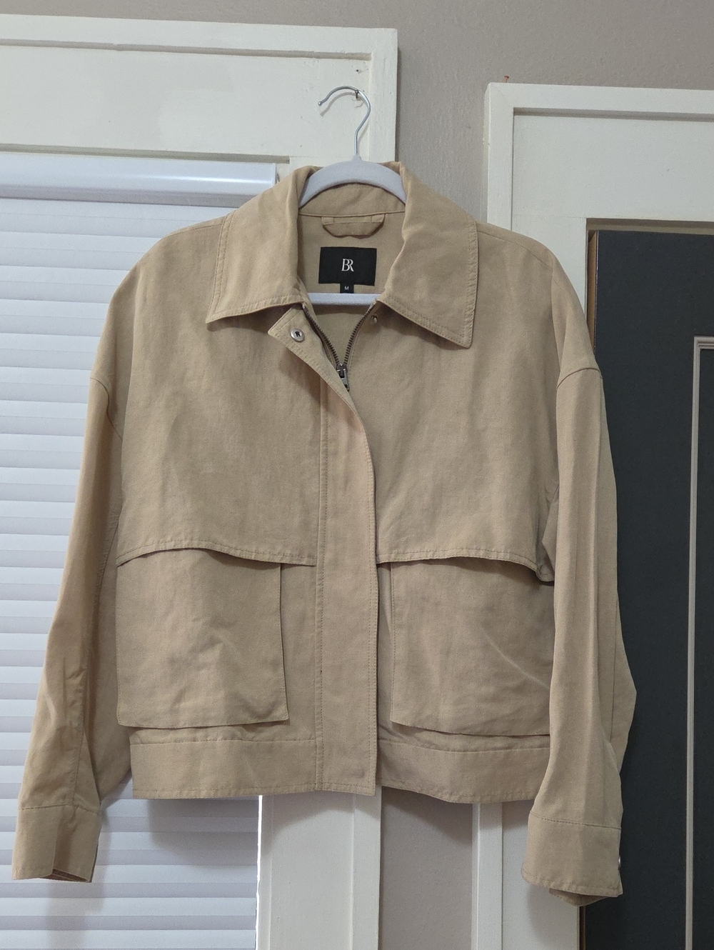Banana Republic Tan Linen/Lyocell Utility Jacket
